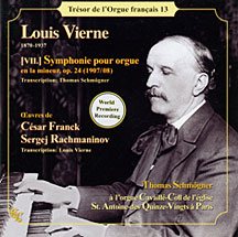 Louis Vierne Transcriptions pour Orgue CD Orgelnieuws.nl