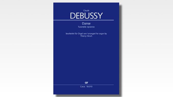 debussy danse tarantelle styrienne for organ