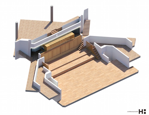 Artistimpression Van Vulpen-orgel TivoliVredenburg | © 2015 beeld Architectuurstudio HH