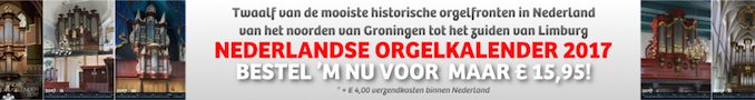 Nederlandse Orgelkalender 2017
