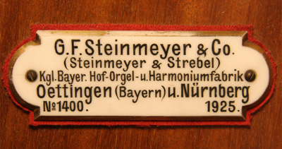 Steinmeyer orgel