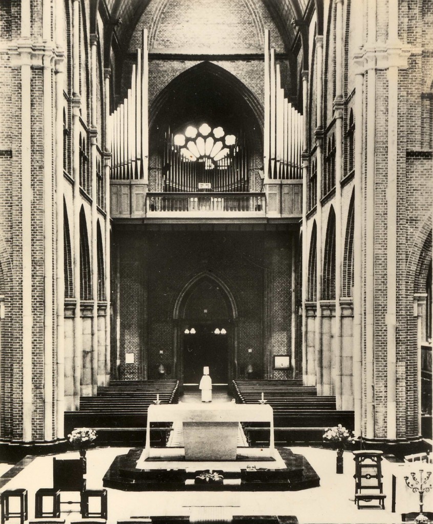 Het Pels-orgel op zijn oorspronkelijk plaats op de koorzolder