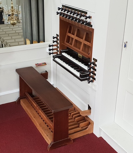Orgel Oude Kerk Zeist Klaviatuur