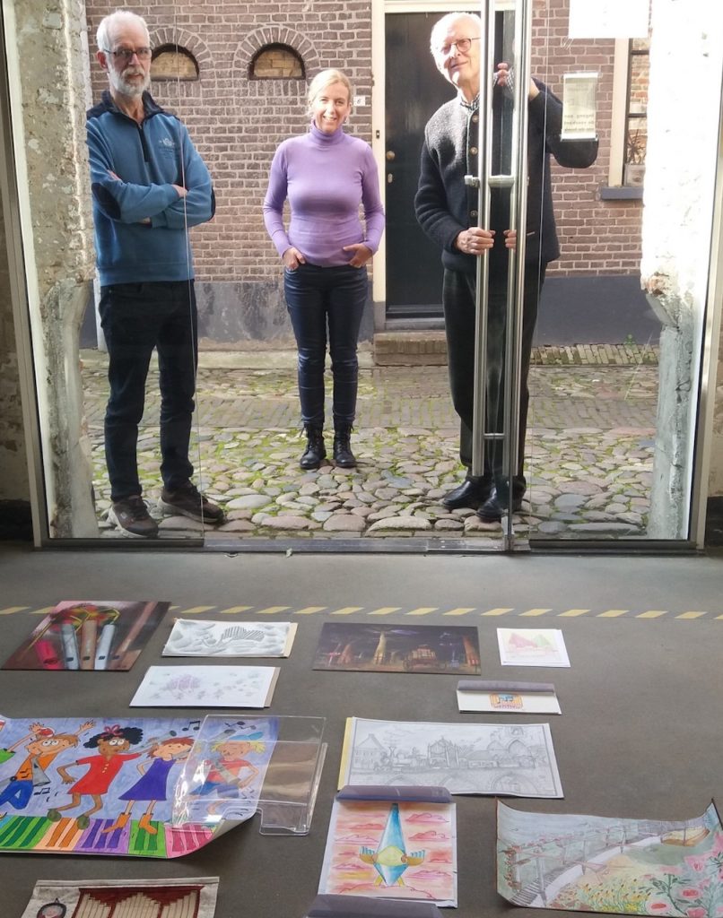 jury van de illustratiewedstrijd van het nationaal orgelmuseum