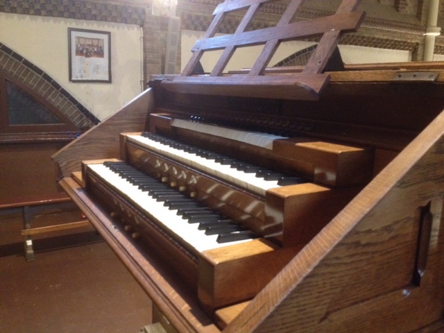 Speeltafel Adema-orgel Uitgeest met derde registerklavier