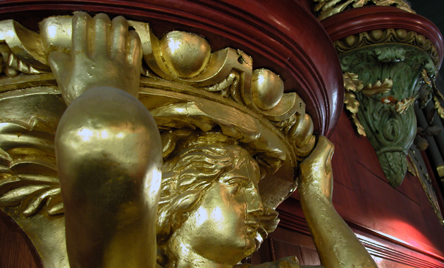 Vlaardingen Orgel Grote Kerk detail Van Peteghem-orgel Grote Kerk Vlaardingen