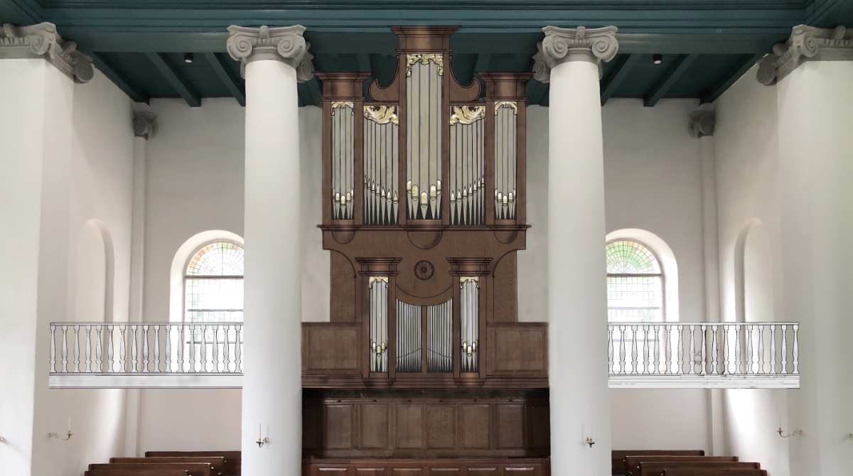 voorlopig ontwerp orgel koepelkerk renswoude